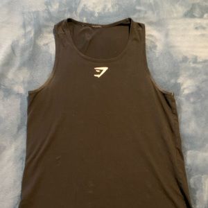 Black gymshark tank